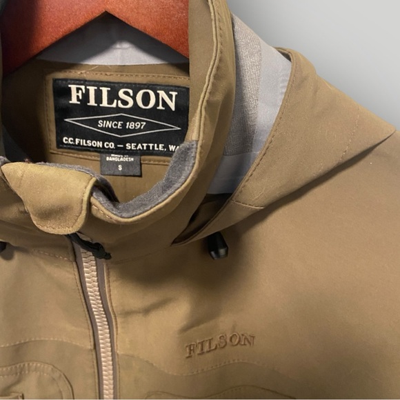 Filson 3-Layer Field Hunter Jacket Olive Heritage Outdoor - Picture 3 of 11